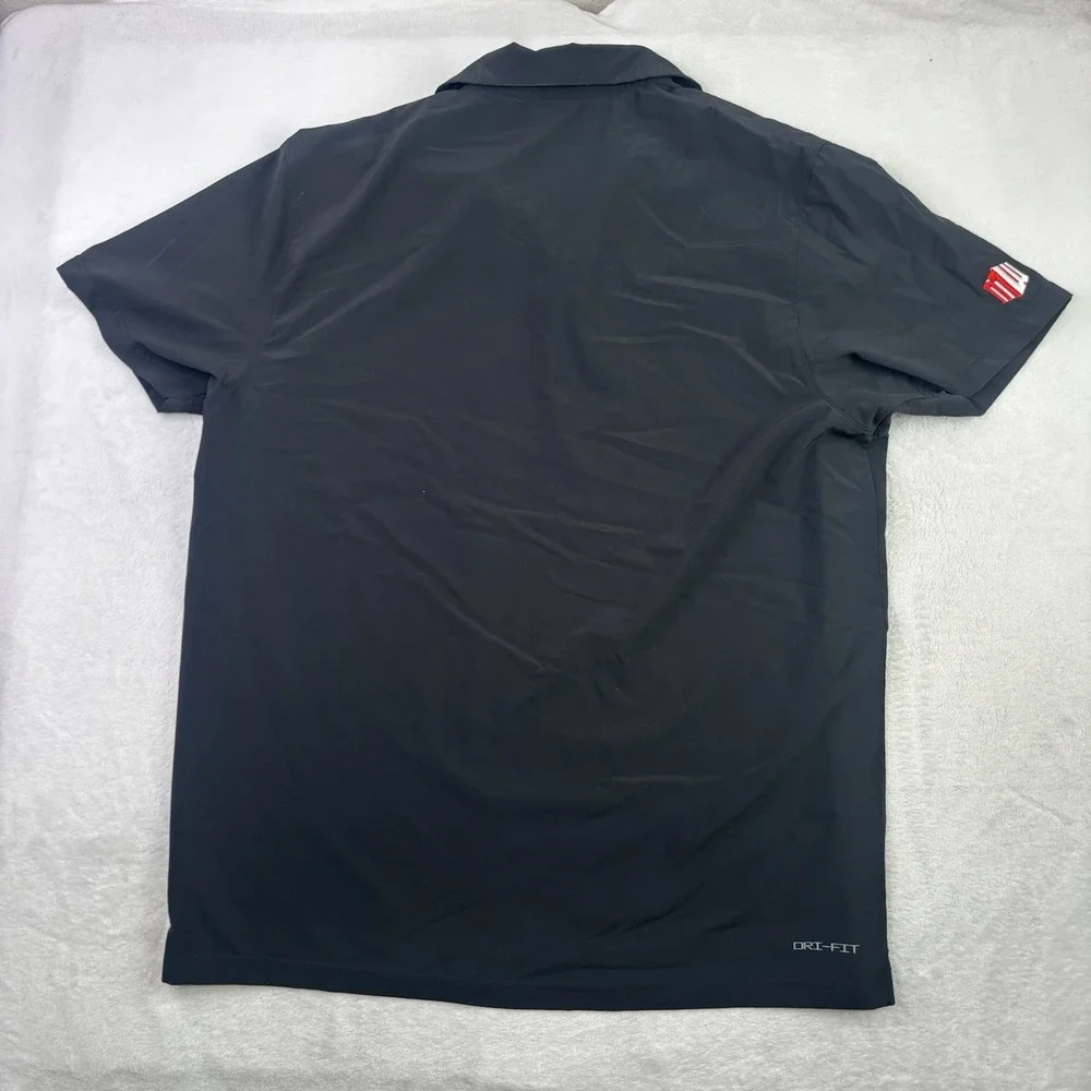Nike Dri-Fit UNLV Rebels Black Short Sleeve Polo Shirt Men's XL Football Gamer
